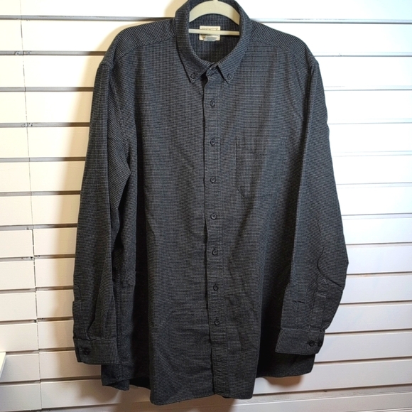 L.L.Bean Men's Wicked Good Flannel Shirt, Traditional Fit, Houndstooth Size XLT - Picture 2 of 7